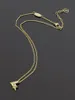 Edelstahl-Halskette mit großem und kleinem, V-förmigem, verflochtenem Einzeldiamant Damen039 Schlüsselbeinhalskette für Damen6409217