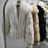 Manteau en duvet d'oie de luxe naturel réel col de fourrure de renard épais mode veste chaude vêtements d'extérieur décontracté manteaux d'hiver femmes 231226