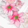 Decorative Flowers 24 Pcs Christmas Ornaments And Offers Flower Decoration Gliter Artificial Decorations