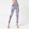 Yoga Outfit Novas Calças Impressas Europeias e Americanas para Mulheres com Slim Fit Cintura Alta Hip Lifting Roupas de Dança Elasticidade Esportes Fi Otmuh