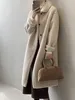 Imitation lamb wool long coat for women's winter coat