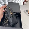 Klassischer Designer-Rucksack mit Diamantgitter, Damen-Mini-Rucksäcke, Leder-Umhängetasche, hochwertige Kette, Handytasche, Büchertasche, Damen-Mini-Rucksack, Schwarz