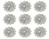 50 piezas Adornos de diamantes de imitación Decoración de cristal Broche Botón Flatback DIY Craft para diadema de flores Accesorio de vestido 14 mm Sil8200914