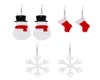 New style lovely Christmas jewelry geometric Snowflake Snowman Stocking Dangle earrings with women039s acrylic fashion accessor3405536