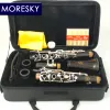 German Oehler Clarinet Bb Ebony Wood 20 Keys Turkish Sib Klarnet MORESKY T11