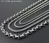 22536mm Wide Silver Tone Stainless Steel Rolo Chain Necklace For Man Women Fashion Locket Chains Stainless Steel Jewelry9344205