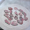 Natural Crystal Healing Rhodochrosite Slices Polished Slab Ore Mineral Gemstones Ornament Home Decoration 231225