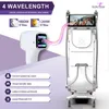 Máquina de depilación láser de diodo de 4 longitudes de onda 755 nm/808 nm/940 nm/1064 nm Depilación permanente con láser para mujeres y hombres Facial Piernas Brazos