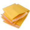 100 PCS Bolsas de correo de burbujas amarillas Bolsas de sobre de papel kraft dorado Prueba Nuevo embalaje expreso Bxqhi Mfdfg