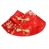 Kedi Kostümleri Pet Köpek Kostümü Çin tarzı takım elbise Bahar Festivali Cape Boyun Kırmızı Zarf Noel Yılı Yaka Çat Bağlantı