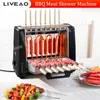 Rvs Elektrische Rookloze Kebab Machine Verticale Bbq Vlees Roterende Kebab Spies Grill Making Machine