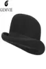 GEMVIE 4 Sizes 100 Wool Felt Black Bowler Hat For Men Women Satin Lined Fashion Party Formal Fedora Costume Magician Cap14355987