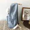 Sırt çantası su geçirmez naylon kadın okul büyük düz renkli kızlar seyahat çantası kolej okul çantası kadın dizüstü bilgisayar arka paketi mochilas
