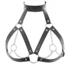 2020 BDSM Fetish Collar Body Harness Toys Adult Products för par Sex Bondage Belt Chain Slave Breasts Woman5866174