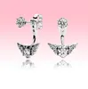 Big CZ Diamond Pendant Earring Women Wedding Jewelry for P 925 Sterling Silver Crown Studörhängen med original Box6176272