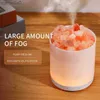 Humidifiers MANA Salt Rock Electric Aroma Diffuser Room Perfume Essential Oil Diffuser Color LED Lamp Home Air Freshener HumidifierL231226