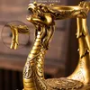 Dragon Phoenix Glazen Ketel Kungfu Herten Thee Set Hittebestendige Magnetische Drip Pot Chinese Geluk Glazen Theepot Jaar Geschenk 231225