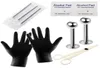 rostfritt stål kropp piercing kit näsa laBret tragus tunga piercing pistol piercing verktyg4551554