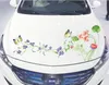 Çıkartmalar 1 PCS Kamyon Araç Motor Yarışı Araba Spor Güç Gücü Otomatik Kamyon Yan Kelebek Renkli Çiçek Çıkartma Vinil Kaput Emblem Çıkartma Çıkartma