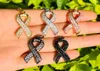 Charms 5 pièces breloque de ruban de sensibilisation au Cancer du sein pour les femmes Bracelet collier faisant des accessoires de bijoux en laiton plaqué or en gros4626142