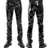Glänsande PVC latexbyxor män motorcykel svarta mens byxor mode faux läder ridning vattentät motorcyklist man gata 231225