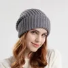 Baretten Warme Visser Caps Voor Vrouwen Slouchy Gebreide Hoeden Dikke Hedging Vrouwelijke Thermische Skullies Mutsen Outdoor Sneeuw Ski Cap