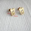 Stud Earrings 316L Stainless Steel Men Gold-Color IP Planting No Fade Allergy Free Fashion Jewelry