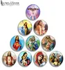 10mm 12mm 14mm 16mm 20mm 25mm 30mm 598 Jesus Baby Round Glass Cabochon smycken Hitta Fit 18mm Snap Button Charm Armband Necklac3032767