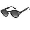 Солнцезащитные очки в стиле ретро UV400 Blue Light Brown Полигональные рамы для мужчин и женщин