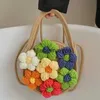 Torby na ramię torebki ręcznie malowane torba na ramię kwiat crossover portfel plażowy portfel portfel