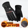 Gants de moto à cycle de ski chaud d'hiver étanche