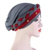 Etniska kläder Braid Turban Muslimsk kvinnor Hijab Hat Cancer Chemo Cap Beads Headscarf Islamic Head Wrap Lady Beanie Bonnet Hårförlust