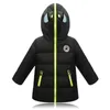 Children's Winter Down Coat Boys 'Warm Jacket Huva med glasögon Girls koreanska version förtjockade bomullsrock 3-12Y 231226