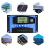 Akcesoria PWM MPPT Słoneczny Kontroler ładowania 100A 60A 50A 40A 30A Solar PV Panelu Regulator zasilania Auto 12V/24 V Dwasobrązowy rozładowanie obciążenia LCD LCD