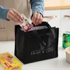 Bolsa de almuerzo con aislamiento de estilo contratado, bolsa Bento duradera, caja de almuerzo con aislamiento térmico, bolsa enfriadora, contenedor de almuerzo 231226