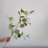 Dekorative Blumen Künstlicher bunter Eukalyptus langer Zweig gefälschte grüne Blätter für Hochzeit Hausgarten Vase Dekoration Dschungel Party DIY