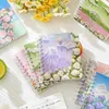 1pc A7 Ins Fiore Paesaggio Quaderno a spirale Kawaii Studente Pocket Notepad Diario Journal Planner Cancelleria Scuola Forniture per ufficio