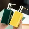 Liquid Soap Dispenser 350ml Ceramic Lotion Bottle Color Bathroom Accessories Home El Square Shampoo Shower Gel Storage Gifts