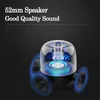 Speakers True Wireless Stereo Speaker with Transparent Design, Breathing Led Light, 52mm Speakers, Tws Bluetooth 5.0, Tf Card & Fm Audio