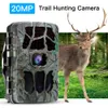 Accessoires Caméra de traînée 20mp 4k Hd caméra de faune caméra de jeu de chasse au cerf activée par le mouvement avec 850nm Ir Led pièges photo de Vision nocturne