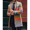 Zwiedź S moda mody wiosna swobodna marka Men Men Men Clothing Płaszcze Long Anglia Windbreaker Jackets 350