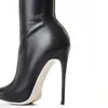 Stivali Scarpe da donna Tacco sottile sopra il ginocchio Zip femminile Sexy nero lungo da donna punta a punta Tacones Mujer