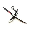 Keychains Bsarai OW Young Oni Blackwatch Sentai Bedouin Genji 17cm/6.7" Sword Toy Model Key Chain Ring