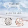 2020 New 925 Sterling Silver White Fritillary Seashell Unicorn Star Moon Netlace Neclace Chic For Women Silver 925 Jewelry4033272