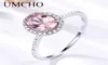 925 Sterling Silver Ring Oval Classic Pink Morganite Rings For Women Engagement Gemstone Wedding Band Fine Jewelry Gift6960147