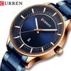 CURREN Men Watch Stainless Steel Classy Business Watches Male Auto Date Clock 2019 Fashion Quartz Wristwatch Relogio masculino295N