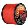 Lignes Josby 8 Ligne de pêche tressée 1000m Multifilamament PE 4 Cordon de pêche 10 lb85lb Strong Japan Technology Orange 9 Couleurs