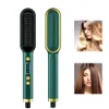 Straighteners Hair Straightener Brush LCD Hot Comb Wet And Dry Straightening Comb Tourmaline Ceramic Quick Heating Curler And Straightening