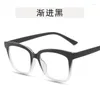 Güneş Gözlüğü Toptan Gradyan Çerçeve Anti Mavi Hafif Gözlükler Bilgisayar Optik Gözlükler Erkek Kadınlar Moda Basit Gözlük
