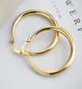 U7 Big Earrings New Trendy Stainless Steel18K Real Gold Plated Fashion Jewelry Round Large Size Hoop Earrings for Women5127255